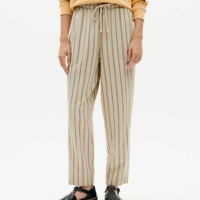 Thinking Mu | ESTHER Canvas Pants | Stripe