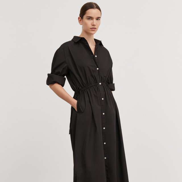 Skall Studio | Mia Shirtdress | Black