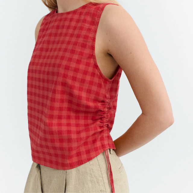 Thinking Mu | FLORENCE Seersucker Top