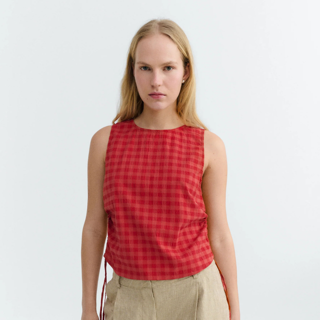 Thinking Mu | FLORENCE Seersucker Top