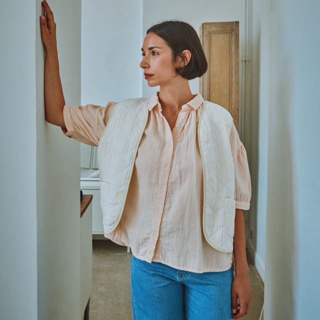 Poudre Organic | NEOTINE Blouse | Scallop Shell