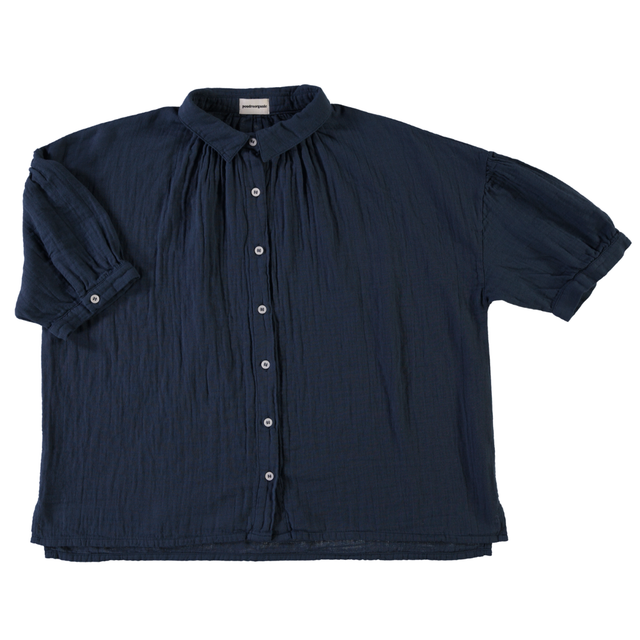 Poudre Organic | NEOTINE Blouse | Midnight Navy