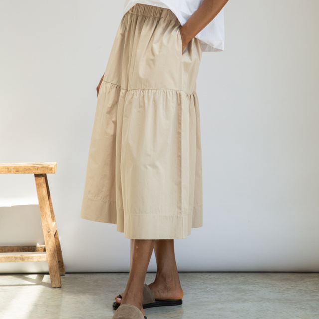 Beaumont Organic | CECILIA Poplin Skirt