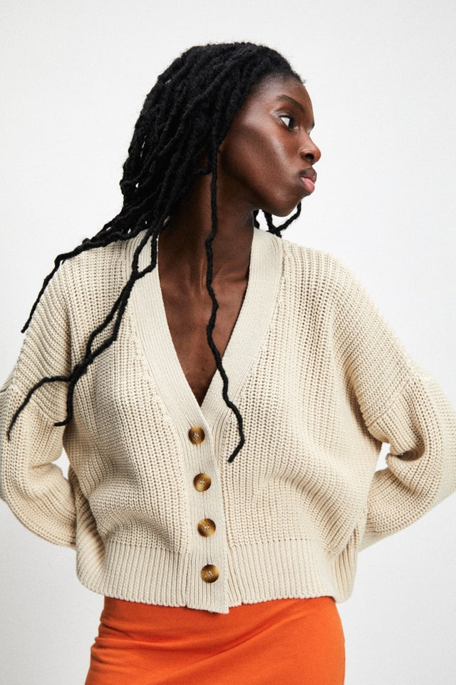 Rita Row | SCLATER Cardigan | Beige