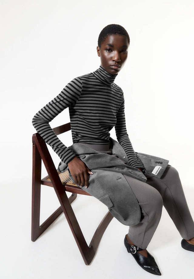 Armedangels | GRAZILIAA Long Sleeve Top | Black stripes