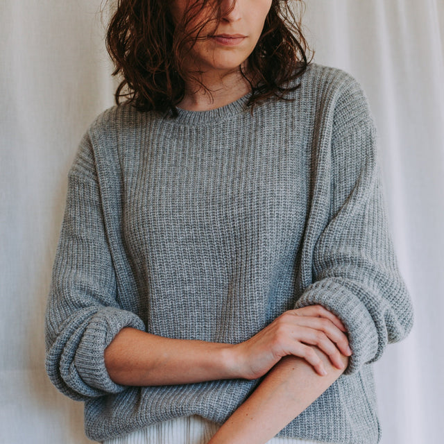 Poudre Organic | PISSENLIT Wool Sweater | Gris