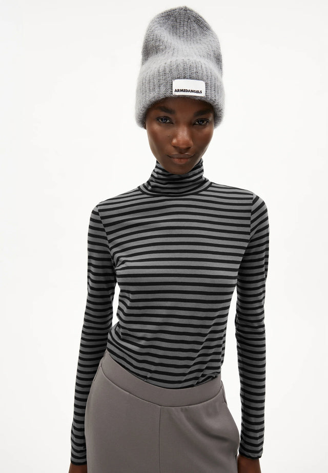 Armedangels | GRAZILIAA Long Sleeve Top | Black stripes
