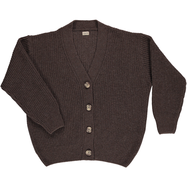 Poudre Organic | Mate Wool Cardigan | Boue