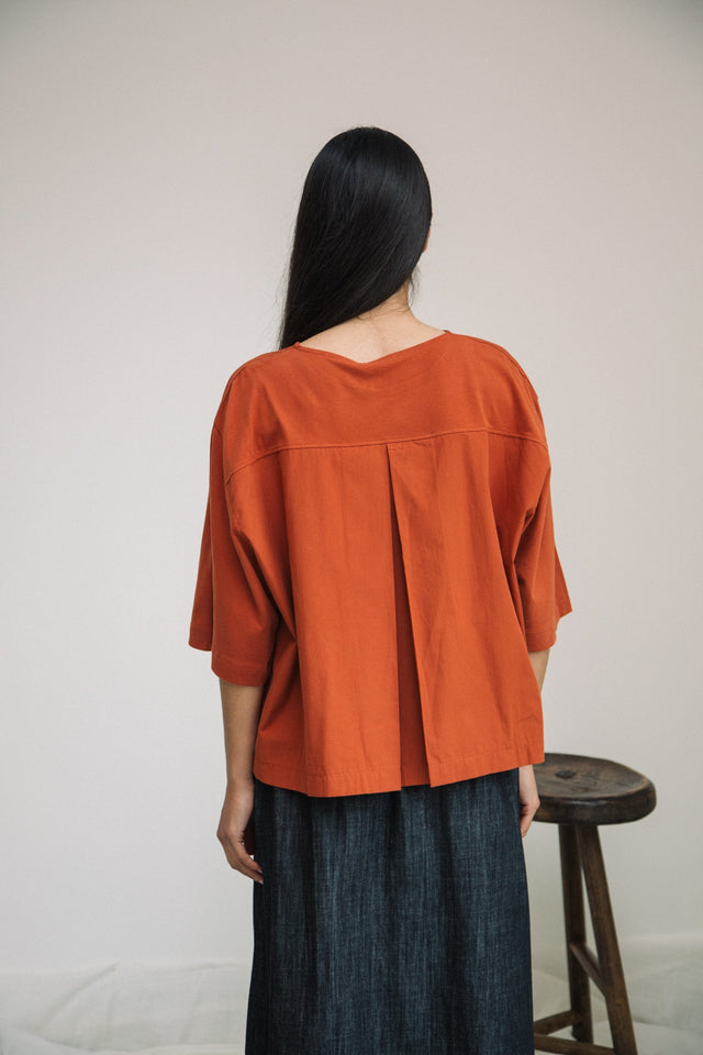 Beaumont Organic | SHAY Organic Cotton Top | Paprika