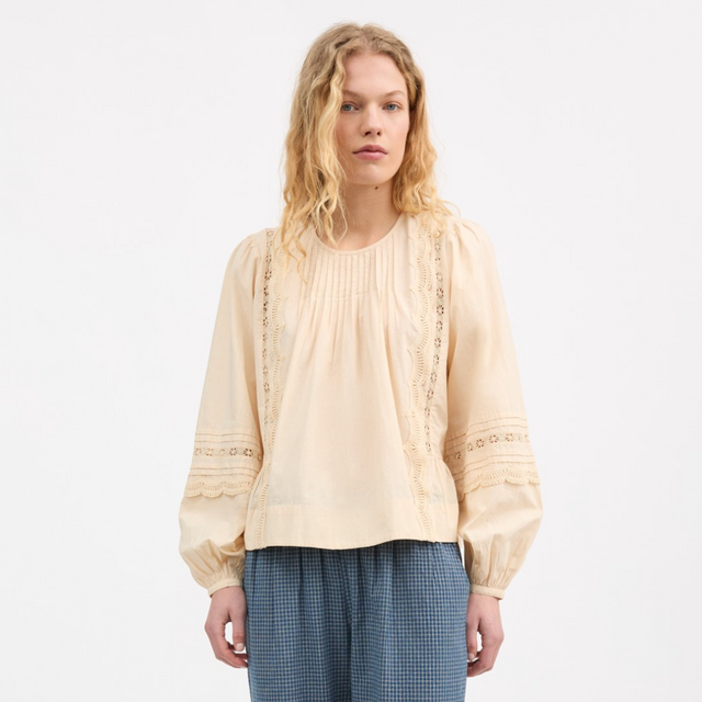 Skall Studio | LEAF Blouse | Beige