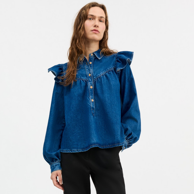 Skall Studio | MILLE Blouse | Vintage Blue