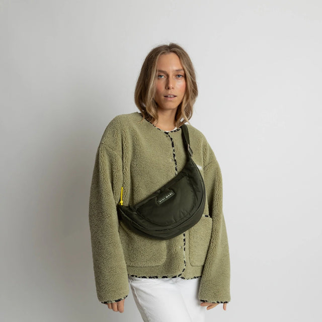 VIVI MARI Padded Hip Bag | Olive