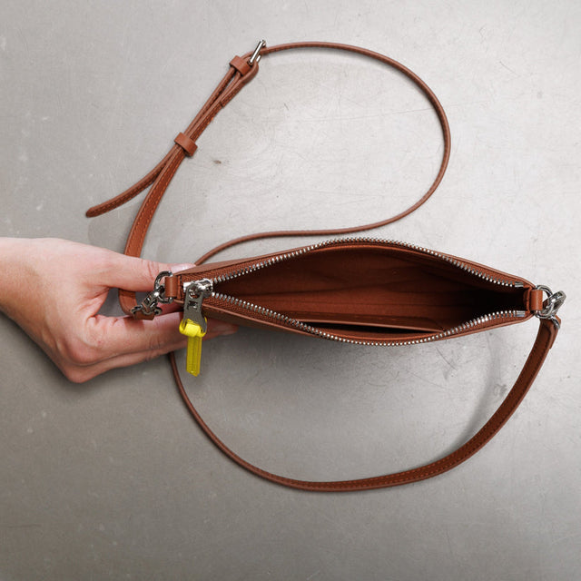 VIVI MARI | Vegan Crossbody Pouch | Tan