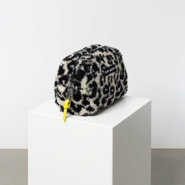 VIVI MARI | Toiletry Bag | Black & Sand