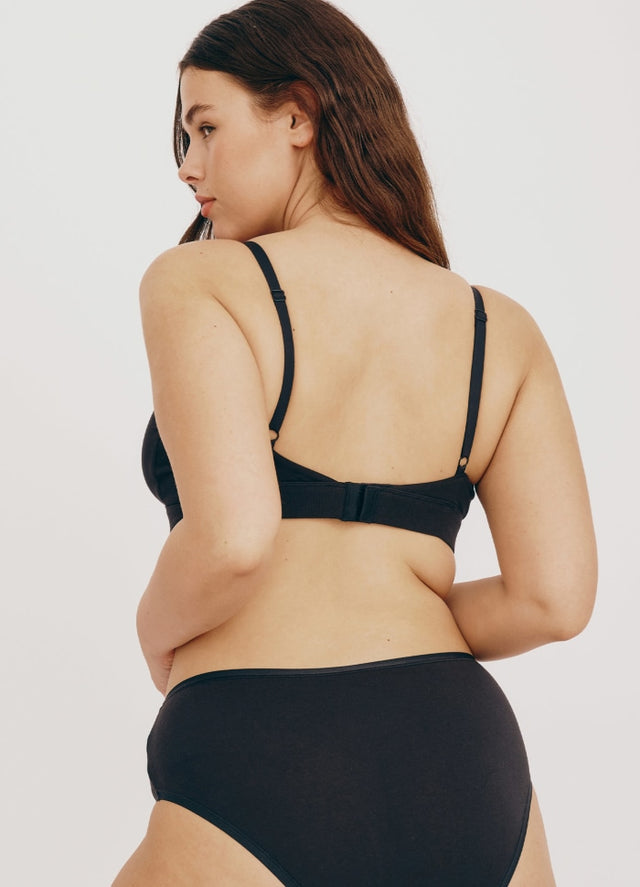 Organic Basics| Core Triangle Bralette | Black