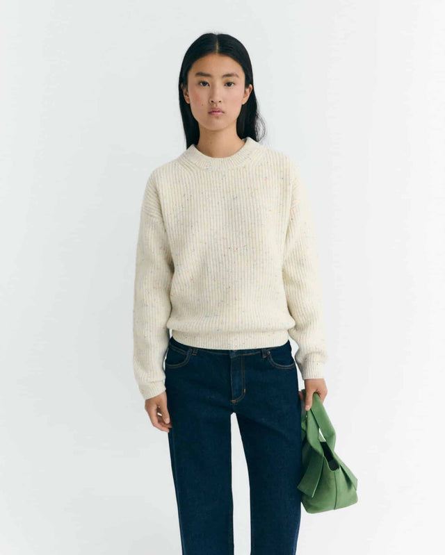 Thinking Mu | CARMEN Sweater | Ecru