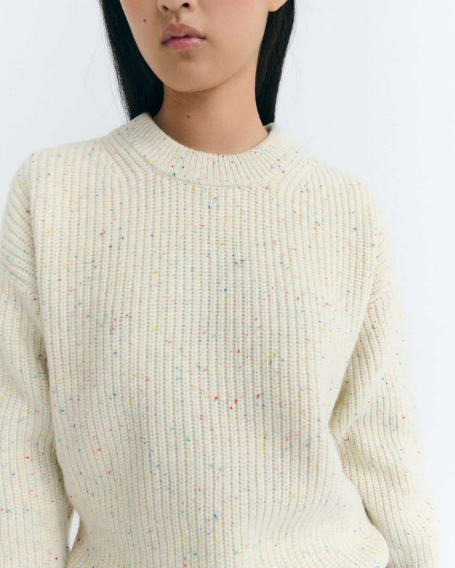 Thinking Mu | CARMEN Sweater | Ecru