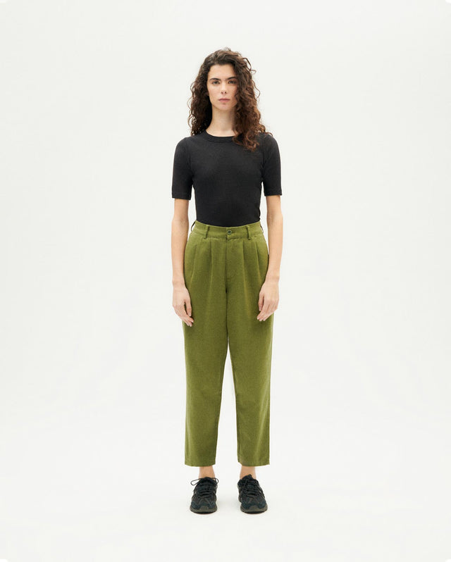 Thinking Mu | Rina Trouser | Hemp Forest Green