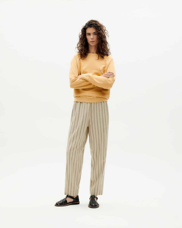 Thinking Mu | ESTHER Canvas Pants | Stripe