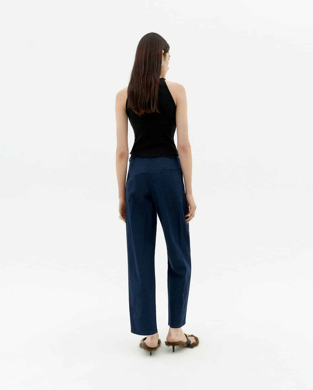 Thinking Mu | RINA Hemp Trouser | Navy