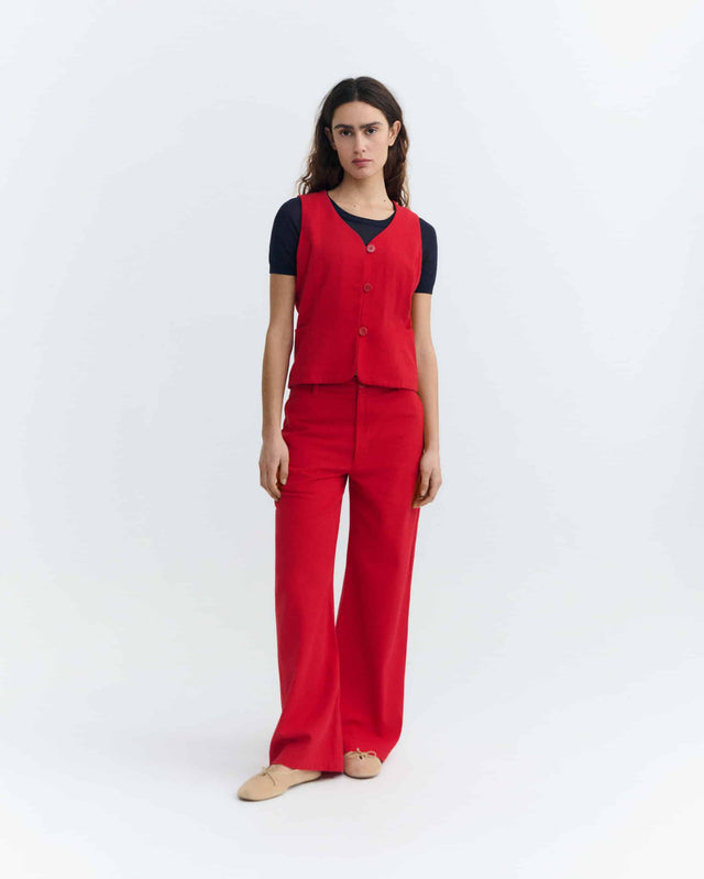 Thinking Mu | ALISA Top | Clavel Red