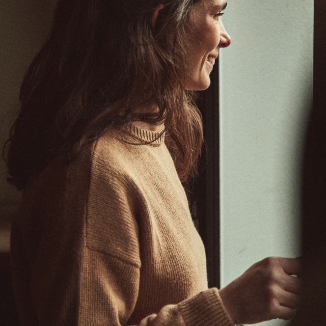 Poudre Organic | AZALEE Wool Sweater | Camel