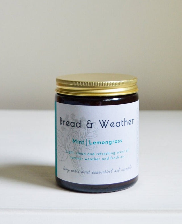 Bread & Weather | Mint & Lemongrass | Soy Essential Oil Candle