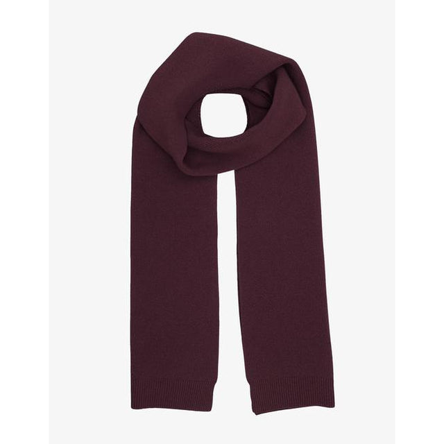 Recycled Merino Wool Scarf | Oxblood Red