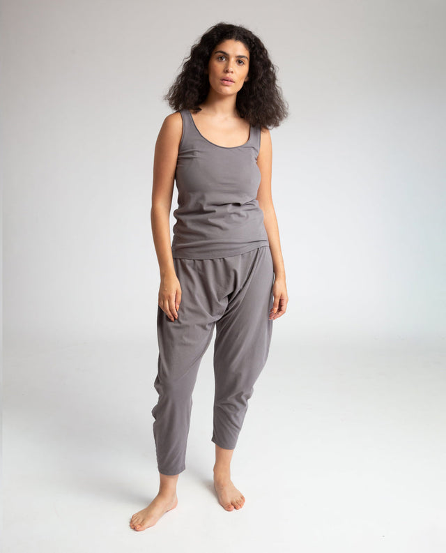 Beaumont Organic | Kachina | Organic Cotton Yoga Hareem Trousers | Grey