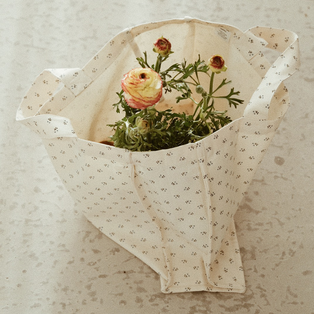 Poudre Organic | Cabas Bag | White Floral